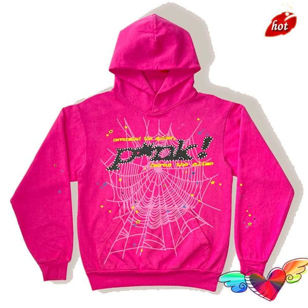 men's hoodies fashion sp5der 555555 sweatshirts designer young bandit pink hoodie men women 1 foam printing spider web graphic sweaters, Black
men's hoodies fashion sp5der 555555 sweatshirts designer young bandit pink hoodie men women 1 foam printing spider web graphic sweaters, Black