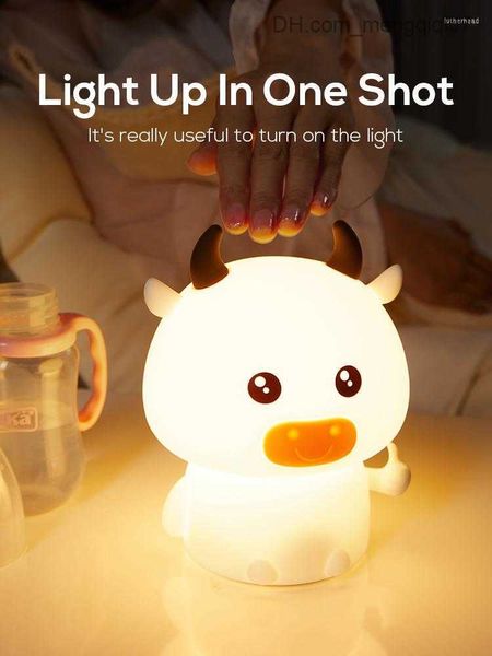 lamps shades night lights rgb led light cute cattle cartoon silicone lamp bedroom bedside for children kids baby sleeping gift z230809
lamps shades night lights rgb led light cute cattle cartoon silicone lamp bedroom bedside for children kids baby sleeping gift z230809