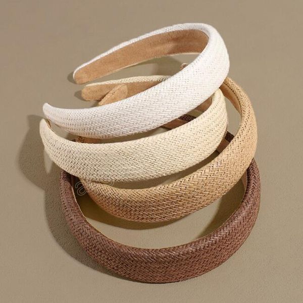 new fashion headband for women hand-woven straw hairband summer casual solid color headwear turban hair accessories, Slivery;white
new fashion headband for women hand-woven straw hairband summer casual solid color headwear turban hair accessories, Slivery;white