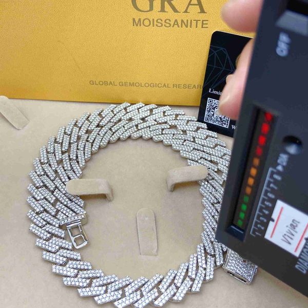 14mm width men's silver moissanite diamond men necklace jewelry hip hop iced out cuban link chain
14mm width men's silver moissanite diamond men necklace jewelry hip hop iced out cuban link chain