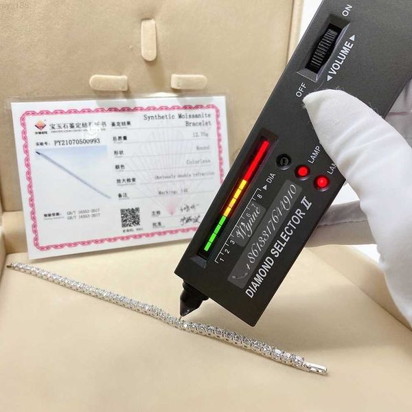 high-end iced out 4mm moissanite diamond 10k/14k/18k solid gold tennis bracelet, Silver
high-end iced out 4mm moissanite diamond 10k/14k/18k solid gold tennis bracelet, Silver