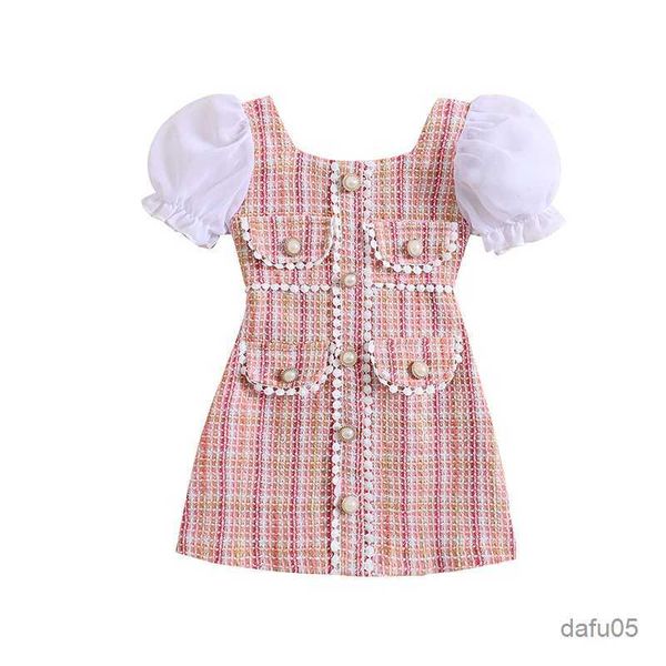 girl's dresses summer kids girls dress puff short sleeve patchwork dress sweet clothes suit r230810, Red;yellow
girl's dresses summer kids girls dress puff short sleeve patchwork dress sweet clothes suit r230810, Red;yellow