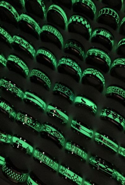 whole 100pcslot fashion luminous stainless steel band rings for men women mix styles party favor jewelry glow in the dark9851342, Silver
whole 100pcslot fashion luminous stainless steel band rings for men women mix styles party favor jewelry glow in the dark9851342, Silver