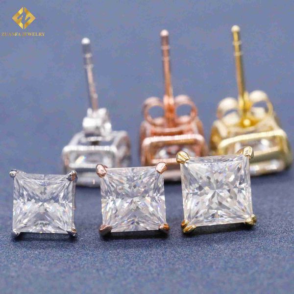 zuanfa jewelry princess cut moissanite diamond 925 sterling silver screw back stud hip hop earrings, Golden
zuanfa jewelry princess cut moissanite diamond 925 sterling silver screw back stud hip hop earrings, Golden