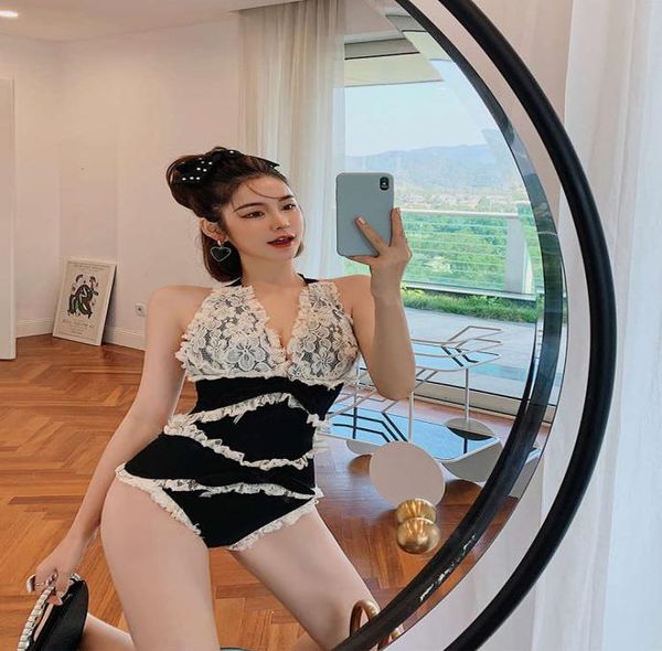 swimsuit female gather high waist cover belly show thin onepiece vacation 2020 new spring bathing suit4064854, White;black
swimsuit female gather high waist cover belly show thin onepiece vacation 2020 new spring bathing suit4064854, White;black