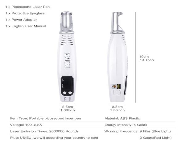neatcell handheld picosecond pen blue light therapy skin tag scar freckle mole tattoo removal machine lcd plasma pen c9486190
neatcell handheld picosecond pen blue light therapy skin tag scar freckle mole tattoo removal machine lcd plasma pen c9486190