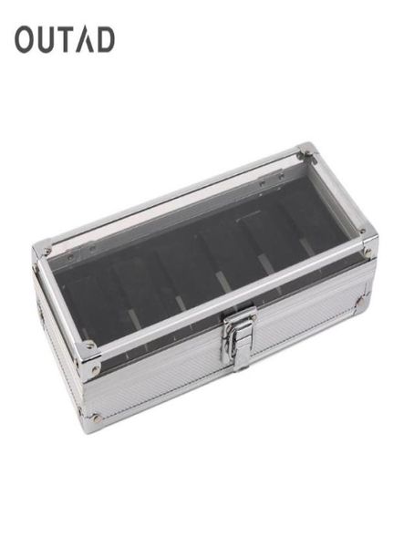 outad fashion 6 grid slots watches display storage square box case aluminium watches boxes jewelry decoration case gift3313275, Black;blue 
outad fashion 6 grid slots watches display storage square box case aluminium watches boxes jewelry decoration case gift3313275, Black;blue