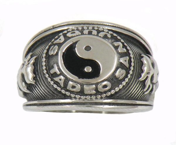 fanssteel stainless steel vintage mens or wemens jewelry signet chinese taoism ying yan symbol ring 14w1355661303918011, Silver 
fanssteel stainless steel vintage mens or wemens jewelry signet chinese taoism ying yan symbol ring 14w1355661303918011, Silver