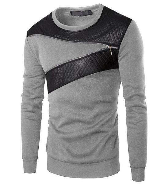 men039s hoodies sweatshirts mens long sleeve crew neck sweatshirt leather patchwork casual slim fit muscle pullover 4027792, Black
men039s hoodies sweatshirts mens long sleeve crew neck sweatshirt leather patchwork casual slim fit muscle pullover 4027792, Black