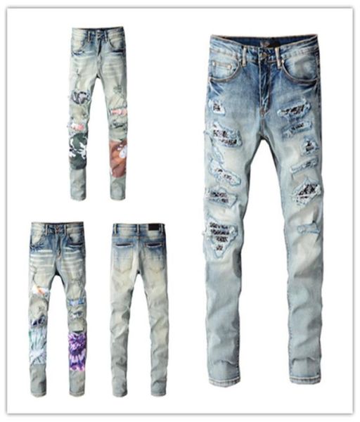 luxurys designer mens jeans design hole camouflage patch spliced ripped high street destroyed denim jean s us size w284396867, Blue
luxurys designer mens jeans design hole camouflage patch spliced ripped high street destroyed denim jean s us size w284396867, Blue