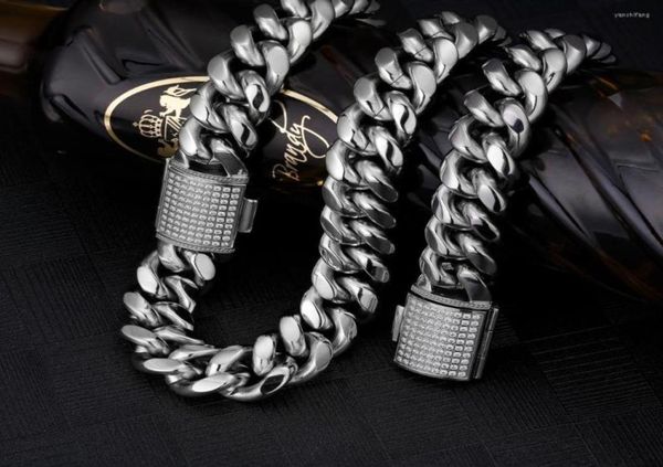 chains hip hop jewelry 18mm iced cuban link chain 18 k miami curb for men never fading solid necklace3503915, Silver
chains hip hop jewelry 18mm iced cuban link chain 18 k miami curb for men never fading solid necklace3503915, Silver
