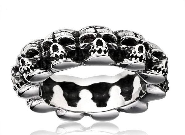 men exaggerated retro punk skull ring stainless steel ring titanium steel jewelry halloween ring 6957154, Silver
men exaggerated retro punk skull ring stainless steel ring titanium steel jewelry halloween ring 6957154, Silver