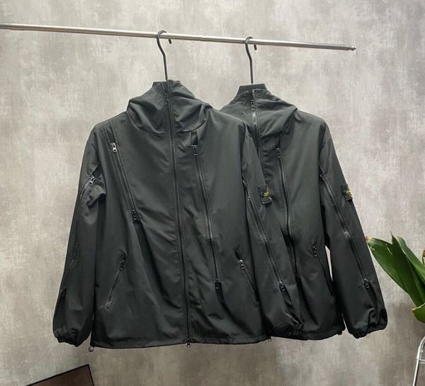 brand mens jackets embroidered armband woemen coats outdoor functional waterproof hooded jacket with multiple zippers jackets mountaineering, Black;brown
brand mens jackets embroidered armband woemen coats outdoor functional waterproof hooded jacket with multiple zippers jackets mountaineering, Black;brown