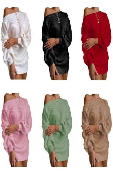 casual dresses off shoulder lantern sleeve knit sweater dress ladies mini long skirt 2021 fall winter women4245889, Black;gray
casual dresses off shoulder lantern sleeve knit sweater dress ladies mini long skirt 2021 fall winter women4245889, Black;gray