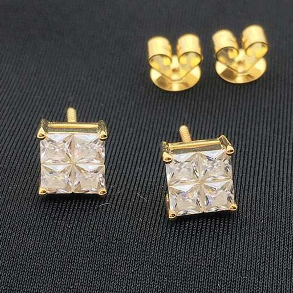 10k real gold earrings solid yellow gold screw back moissanite stud mens earring, Golden
10k real gold earrings solid yellow gold screw back moissanite stud mens earring, Golden