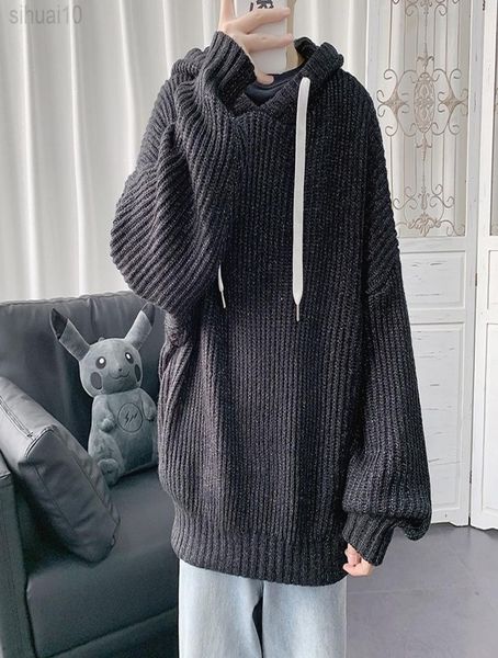 hooded sweater men pullover knitted sweater oversized sweater streetwear korean fashion streetwear loose fit long sleeve shirts l22059999, White;black
hooded sweater men pullover knitted sweater oversized sweater streetwear korean fashion streetwear loose fit long sleeve shirts l22059999, White;black