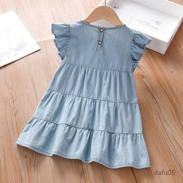 girl's dresses little maven baby girls summer dress denim children casual clothes soft and comfort for kids 2-7 r230805, Red;yellow
girl's dresses little maven baby girls summer dress denim children casual clothes soft and comfort for kids 2-7 r230805, Red;yellow