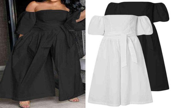 women039s puff sleeve jumpsuits 2022 zanzea stylish summer overalls belted off shoulder rompers female wide leg pants y2205112918072, Black;white
women039s puff sleeve jumpsuits 2022 zanzea stylish summer overalls belted off shoulder rompers female wide leg pants y2205112918072, Black;white