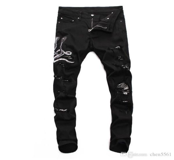 2020 brand mens jeans distressed ripped biker jeans slim fit motorcycle biker denim jeans fashion designer pants6337458, Blue
2020 brand mens jeans distressed ripped biker jeans slim fit motorcycle biker denim jeans fashion designer pants6337458, Blue