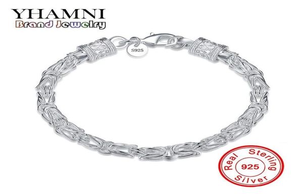 yhamni luxury original 925 sterling silver bracelet curb chain fashion menwomen bracelet with s925 stamp sterling silver jewelry 2252255, White
yhamni luxury original 925 sterling silver bracelet curb chain fashion menwomen bracelet with s925 stamp sterling silver jewelry 2252255, White
