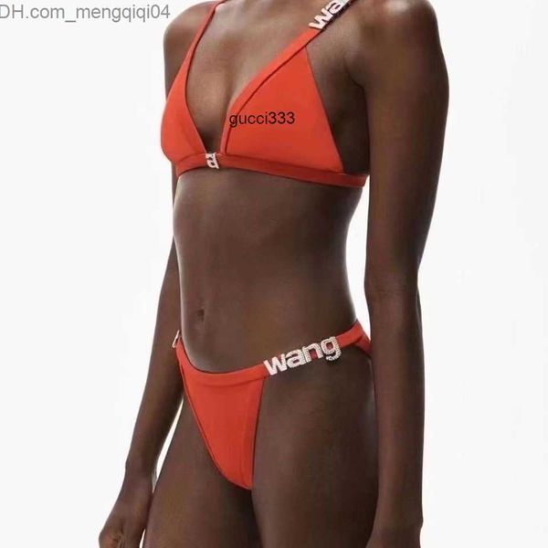 set wang alexander womens swimwear ladies letter bikini set fashion womens swimsuit simple strap biquini casual thin slim beachwear with wai, White;black
set wang alexander womens swimwear ladies letter bikini set fashion womens swimsuit simple strap biquini casual thin slim beachwear with wai, White;black