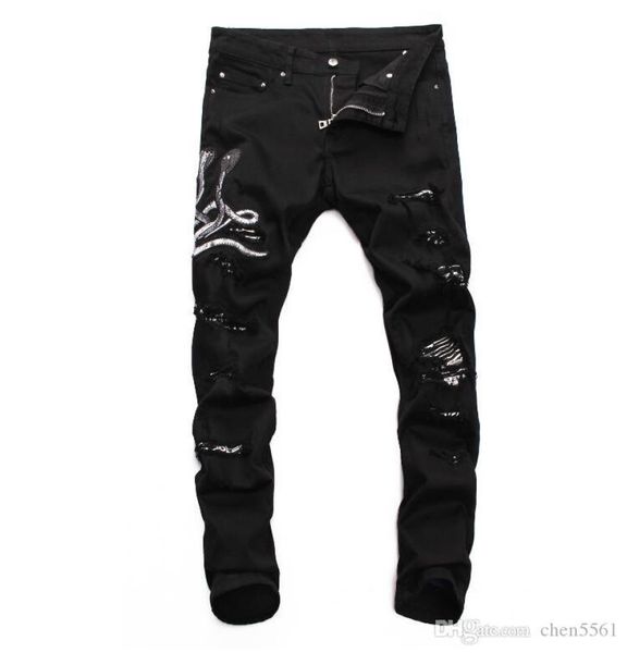 2020 brand mens jeans distressed ripped biker jeans slim fit motorcycle biker denim jeans fashion designer pants5592307, Blue
2020 brand mens jeans distressed ripped biker jeans slim fit motorcycle biker denim jeans fashion designer pants5592307, Blue