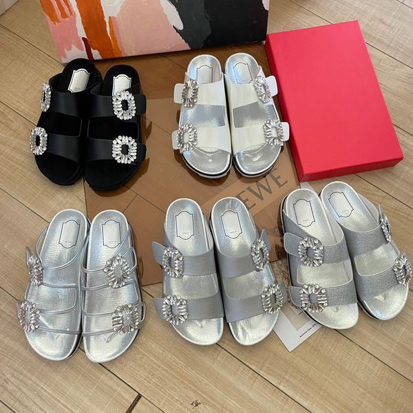 fashion slidy viv casual sandales womens slides popular luxurys sandal outdoors shoe leather rv slipper summer beach slippers slide designer, Black
fashion slidy viv casual sandales womens slides popular luxurys sandal outdoors shoe leather rv slipper summer beach slippers slide designer, Black