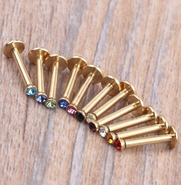 16g12mm gem internally threaded labret monroe lip bar ring body jewellery 100pcslot 10 color lip rings9546701, Black
16g12mm gem internally threaded labret monroe lip bar ring body jewellery 100pcslot 10 color lip rings9546701, Black