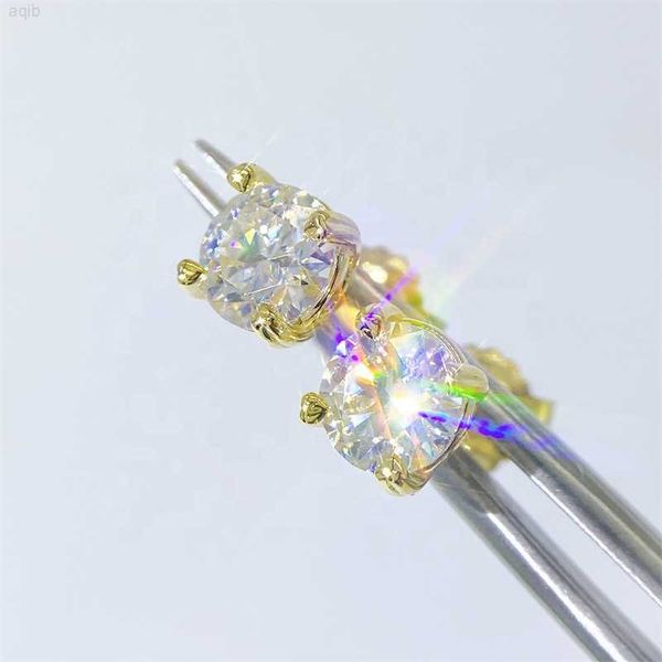 14k gold plated 925 sterling silver fine jewelry classic 4 prong moissanite stud claw earring, Golden
14k gold plated 925 sterling silver fine jewelry classic 4 prong moissanite stud claw earring, Golden