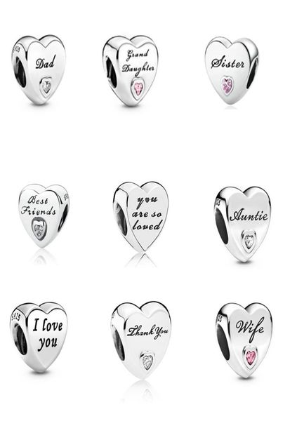 wife daught dad love heart charm with cz in 925 sterling silver bead charm for bracelet for women8007180, Black
wife daught dad love heart charm with cz in 925 sterling silver bead charm for bracelet for women8007180, Black