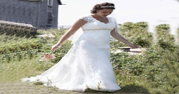 new plus size empire wedding dresses cap sleeve v neck beaded high waist lace sweep train bridal gowns custom made2834972, White
new plus size empire wedding dresses cap sleeve v neck beaded high waist lace sweep train bridal gowns custom made2834972, White