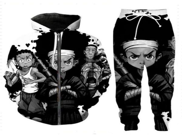 release new menwomens boondocks funny 3d print fashion tracksuits pants zipper hoodie casual sportswear l0152547824, Gray
release new menwomens boondocks funny 3d print fashion tracksuits pants zipper hoodie casual sportswear l0152547824, Gray