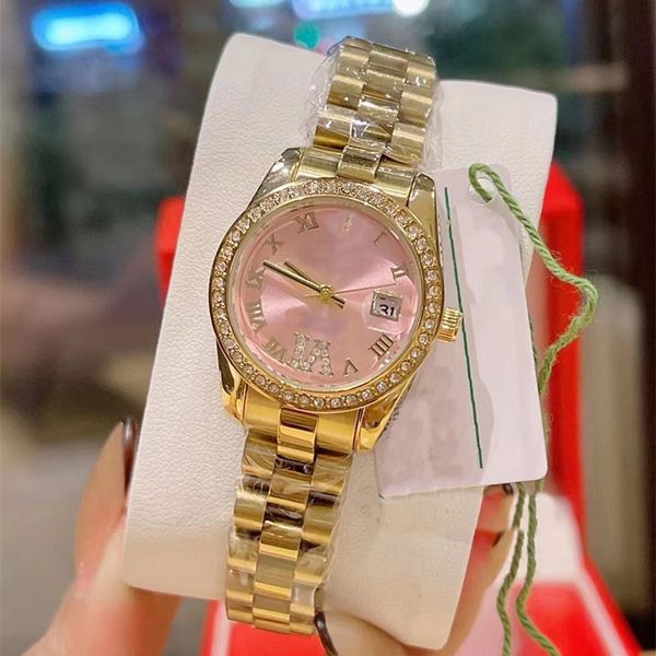 aaa designer women's watch quartz movement 28mm size alloy casel case with diamond small red book ten colors, Slivery;brown
aaa designer women's watch quartz movement 28mm size alloy casel case with diamond small red book ten colors, Slivery;brown