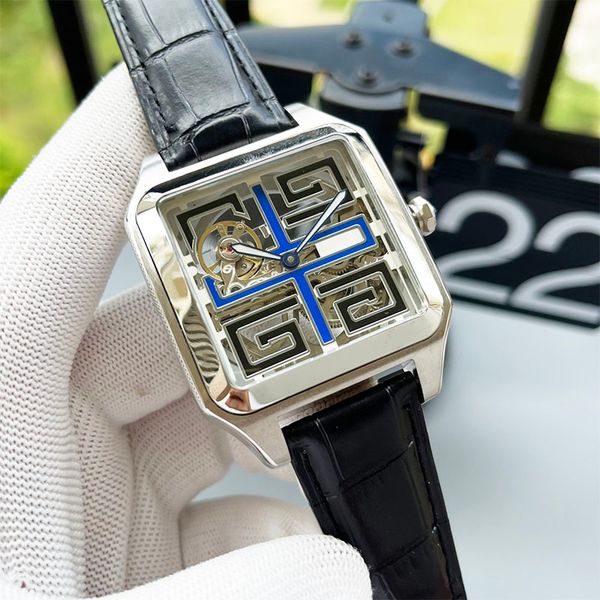 watch mens watch hollow automatic mechanical watches design sapphire leather strap waterproof 42mm, Slivery;brown
watch mens watch hollow automatic mechanical watches design sapphire leather strap waterproof 42mm, Slivery;brown