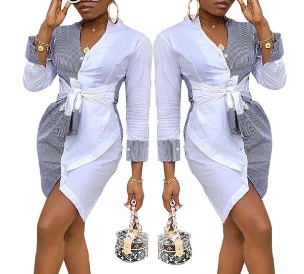 2021 women stripe shirt dress evening party mini dress long sleeve dress casual8247182, Black;gray
2021 women stripe shirt dress evening party mini dress long sleeve dress casual8247182, Black;gray