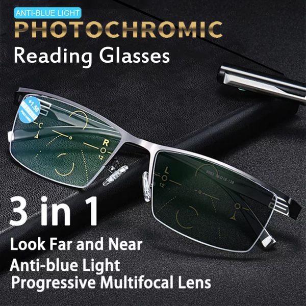 reading glasses outdoor pochromic multifocus reading glasses men women progressive anti-blue ray half-frame hyperopia eyeglasses 2.5 230804
reading glasses outdoor pochromic multifocus reading glasses men women progressive anti-blue ray half-frame hyperopia eyeglasses 2.5 230804