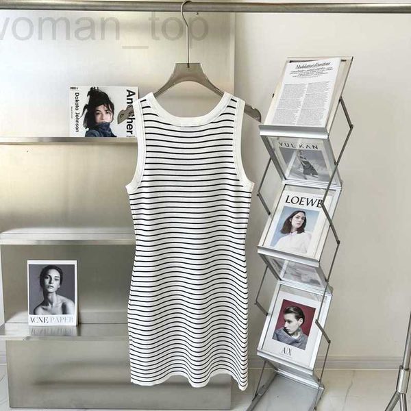 basic & casual dresses designer p family~23 summer new metal triangle emblem stripe sleeveless thin fit knitted tank dress ryc5, Black;gray
basic & casual dresses designer p family~23 summer new metal triangle emblem stripe sleeveless thin fit knitted tank dress ryc5, Black;gray