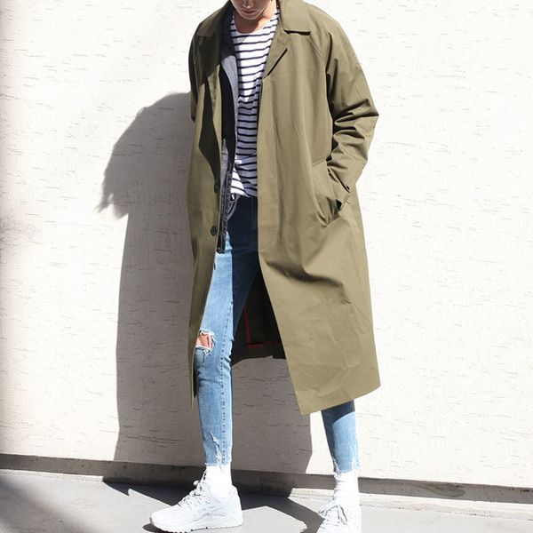 men's trench coats fashion solid color outerwear overcoat vintage men loose windbreaker chaqueta hombre men korea style long coat man x, Tan;black
men's trench coats fashion solid color outerwear overcoat vintage men loose windbreaker chaqueta hombre men korea style long coat man x, Tan;black