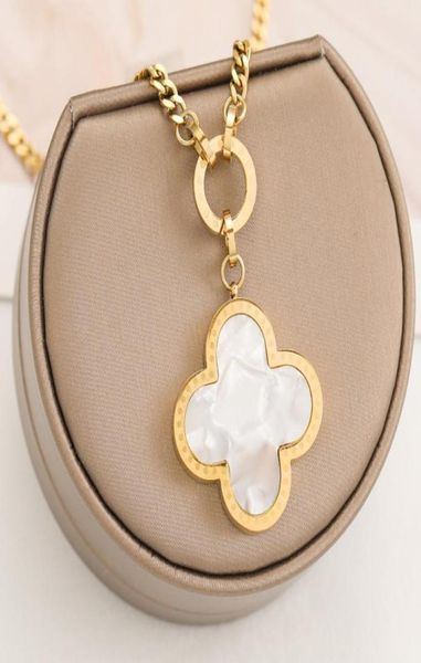 fashion double side black white clover pendant necklace elegant design classic women jewelry5868591, Silver
fashion double side black white clover pendant necklace elegant design classic women jewelry5868591, Silver