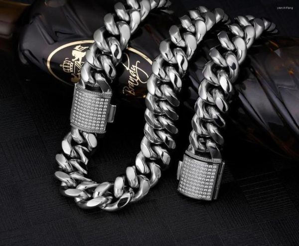 chains hip hop jewelry 18mm iced cuban link chain 18 k miami curb for men never fading solid necklace1596995, Silver
chains hip hop jewelry 18mm iced cuban link chain 18 k miami curb for men never fading solid necklace1596995, Silver