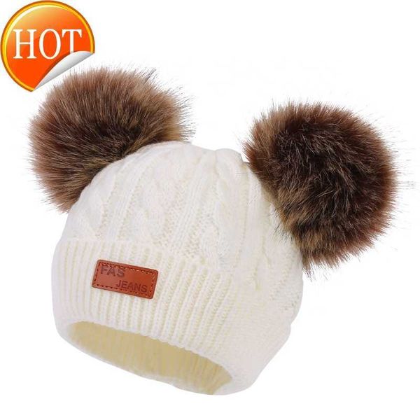 infant toddler baby cotton beanie hats baby knit hat double pom boys girls warm hats for babys, White;pink
infant toddler baby cotton beanie hats baby knit hat double pom boys girls warm hats for babys, White;pink