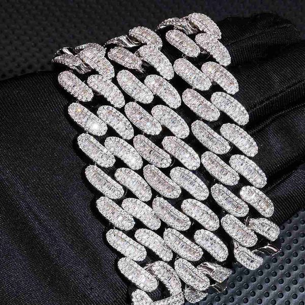 ins euramerican hip hop 925 sterling silver16mm moissanite inlaid cuban chain with diamond bracelet necklace, Silver
ins euramerican hip hop 925 sterling silver16mm moissanite inlaid cuban chain with diamond bracelet necklace, Silver