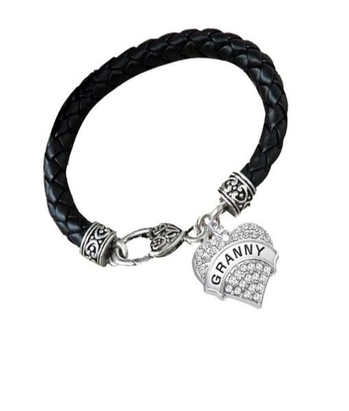 btt26 heart shaped rhodium plated crystal pendant engrave letter cheer mom and granny pendant lether bracelet39127321178930, Golden;silver
btt26 heart shaped rhodium plated crystal pendant engrave letter cheer mom and granny pendant lether bracelet39127321178930, Golden;silver