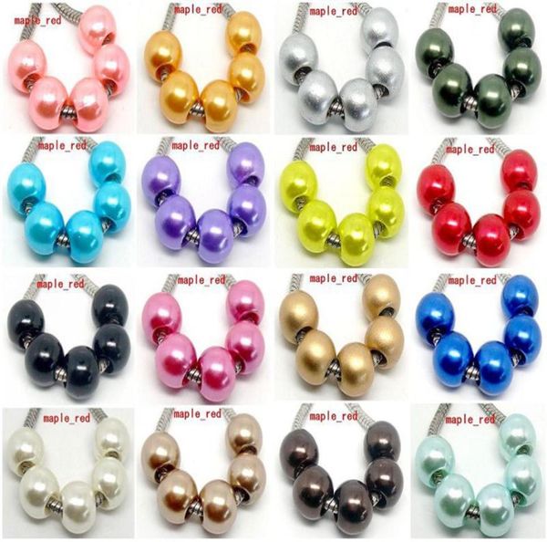 100pcs mixed pimitation pearl charms for jewelry making loose european big hole acrylic beads fit european bracelet low 5319889, Black
100pcs mixed pimitation pearl charms for jewelry making loose european big hole acrylic beads fit european bracelet low 5319889, Black