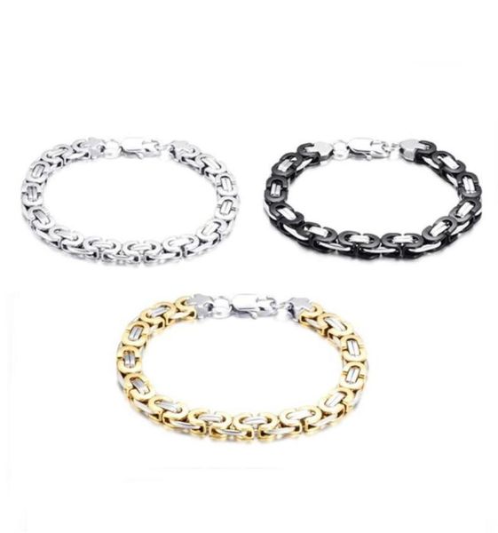 link chain wristband men bracelet punk stiainless steel material gift luxury hiphop jewlery333y7041116, Black
link chain wristband men bracelet punk stiainless steel material gift luxury hiphop jewlery333y7041116, Black