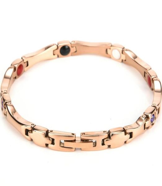 4 in 1 health magnetic germanium stone bracelets for women accesories fashion rose gold color stainless steel bracelet whole8223647, Black
4 in 1 health magnetic germanium stone bracelets for women accesories fashion rose gold color stainless steel bracelet whole8223647, Black