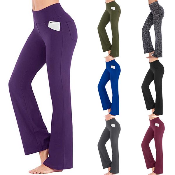 sport trousers women yoga pants workout fitness clothing jogging running gym high waisted solid with pocket, Black
sport trousers women yoga pants workout fitness clothing jogging running gym high waisted solid with pocket, Black