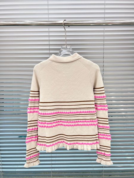 women's sweaters 2023 autumn winter pink striped sweater women trundown collar long sleeve button up casual vintage elegant knit wear, White;black
women's sweaters 2023 autumn winter pink striped sweater women trundown collar long sleeve button up casual vintage elegant knit wear, White;black
