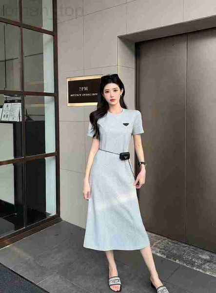 basic & casual dresses designer p family 23 summer new fashion classic triangle label simple slim waist bag chain wrap dress wbcr, Black;gray
basic & casual dresses designer p family 23 summer new fashion classic triangle label simple slim waist bag chain wrap dress wbcr, Black;gray
