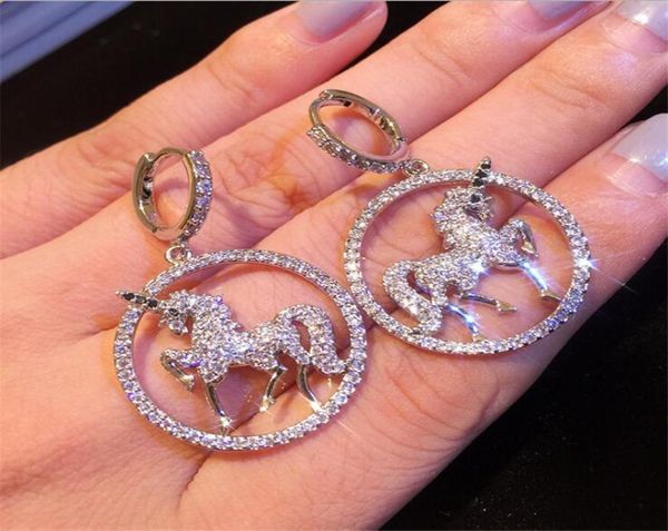 personality vintage fashion jewelry 925 sterling silver white sapphire unicorn drop earring party women wedding dangle earrings fo7834416
personality vintage fashion jewelry 925 sterling silver white sapphire unicorn drop earring party women wedding dangle earrings fo7834416